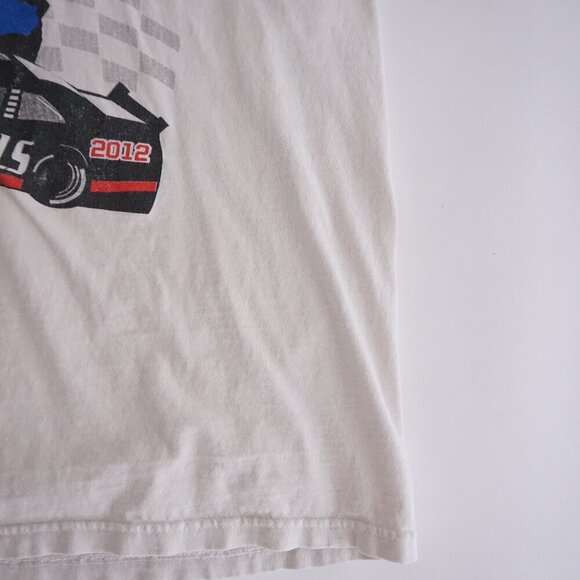 VTG Y2K Fruit Of The Loom Stock Car 400 Mile  Race Irish Hills White T-Shirt L - Picture 4 of 13